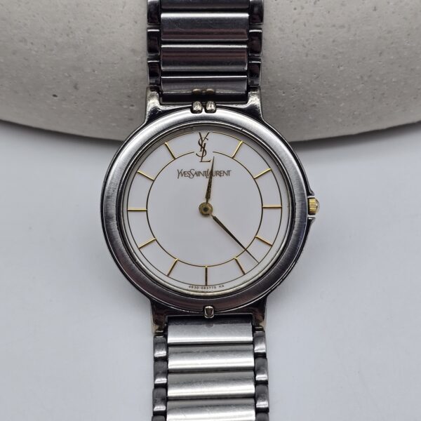 YVES SAINT LAURENT - minimalistyczny zegarek vintage
