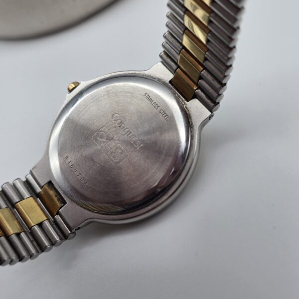 LONGINES - elegancki zegarek vintage, bikolor tył