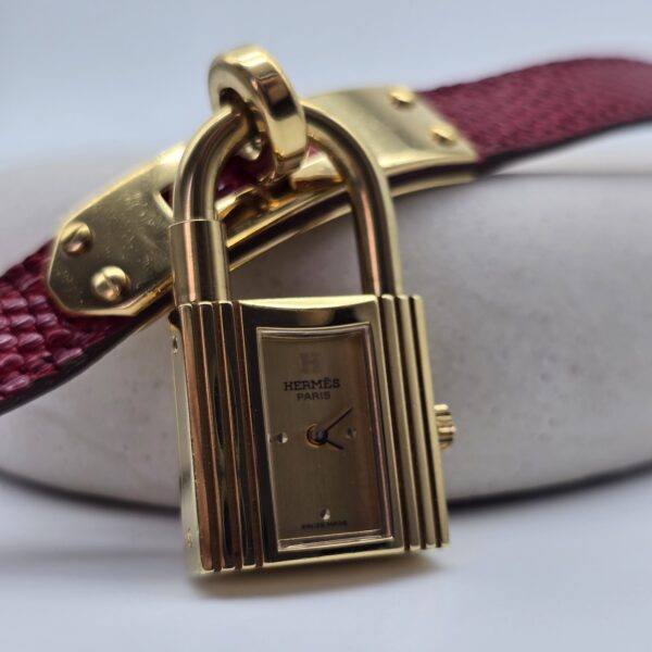 HERMES - zegarek vintage Hermes Kelly Watch zbliżenie