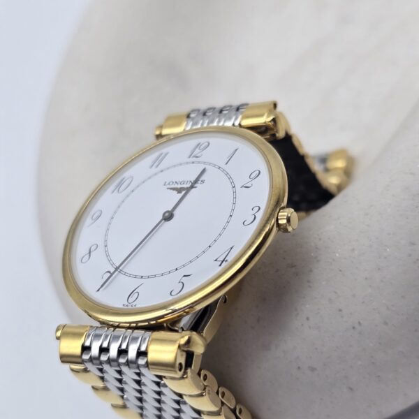 LONGINES - elegancki zegarek vintage, La Grande Classique, lata 90. koronka