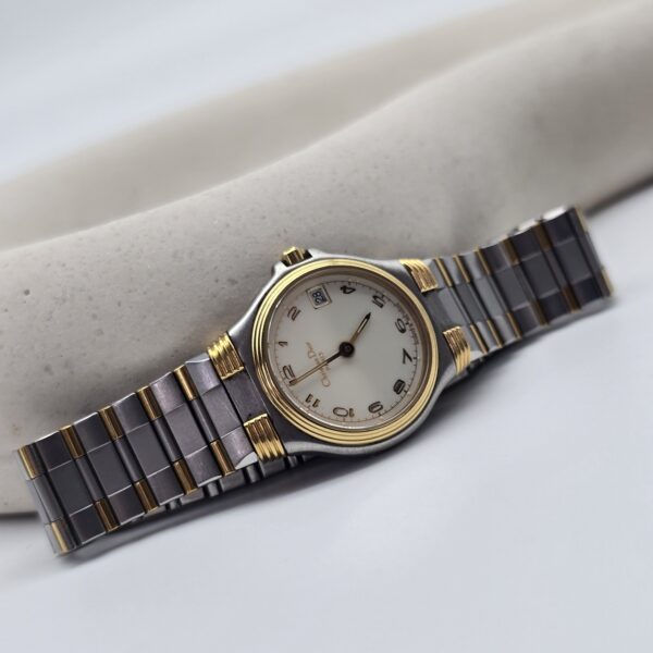 DIOR - minimalistyczny zegarek vintage w bikolorze, lata 90.