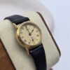 CELINE – minimalistyczny złocony zegarek vintage z drobinkową tarczą