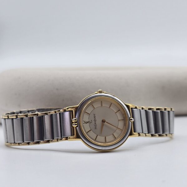 YSL – klasyczny zegarek vintage w bikolorze, lata 90.