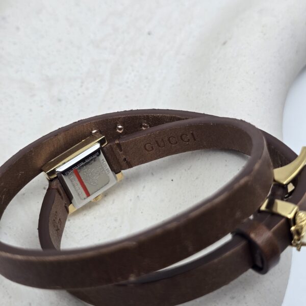 GUCCI - zegarek vintage z podwójnym paskiem, G-Frame, lata 90. tył