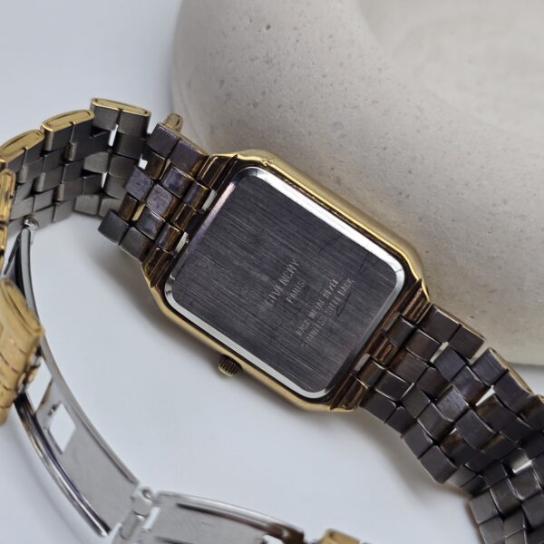 GIVENCHY - elegancki zegarek vintage z prostokątną kopertą, lata 90. tył