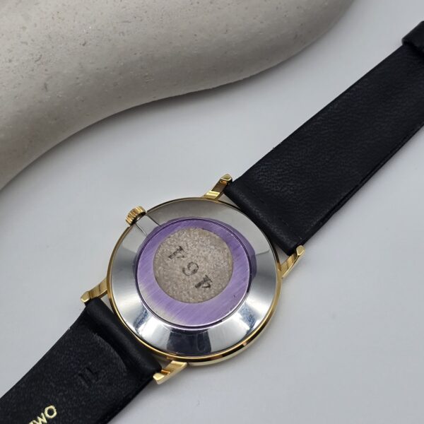 OMEGA - zegarek vintage z szampańską tarczą, De Ville, lata 70. dekiel