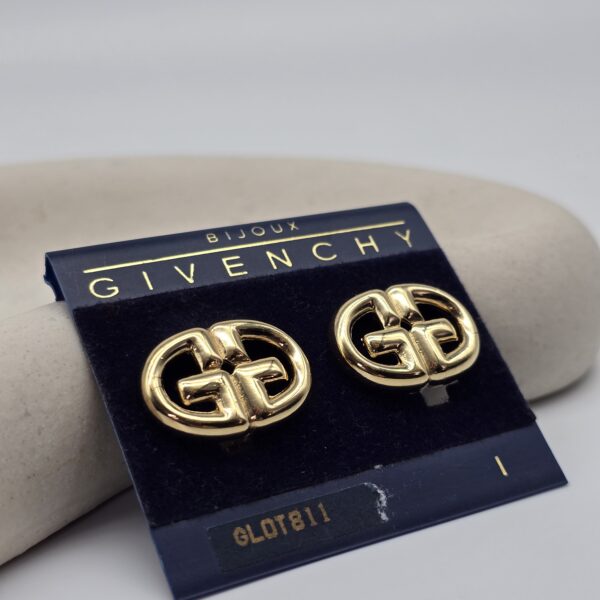 GIVENCHY - złote klipsy vintage