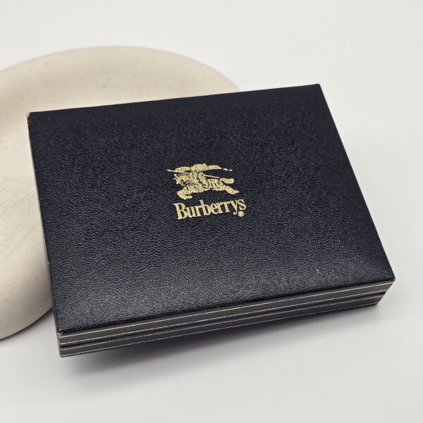 BURBERRY - kieszonkowy zegarek vintage z jasną tarczą pudełko