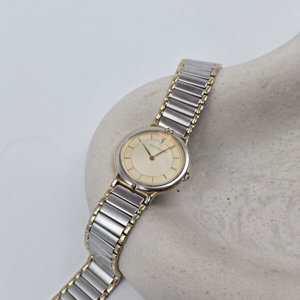YSL - elegancki zegarek w bikolorze, lata 90.