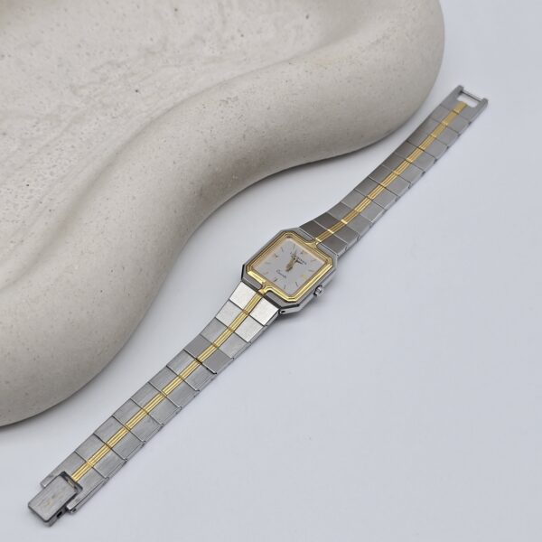 LONGINES - elegancki zegarek vintage z kwadratową kopertą front