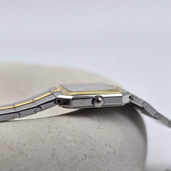 LONGINES - elegancki zegarek vintage z kwadratową kopertą koronka