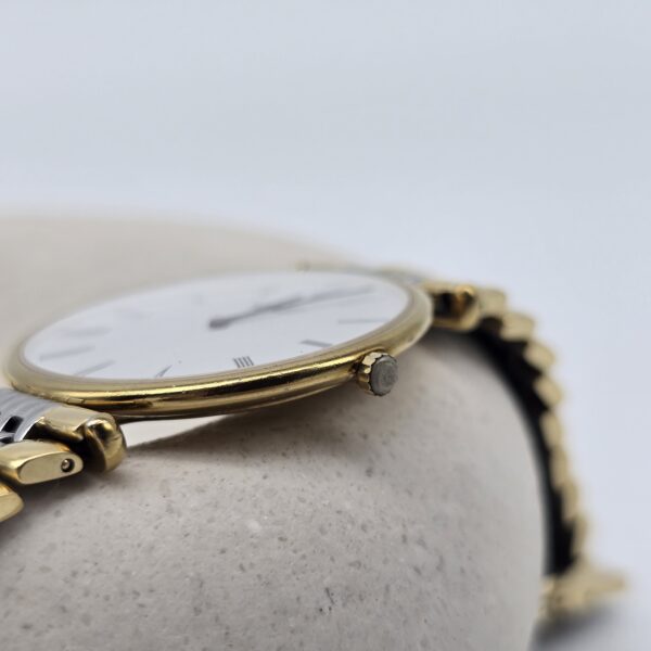 LONGINES - elegancki zegarek vintage z rzymskimi indeksami koronka