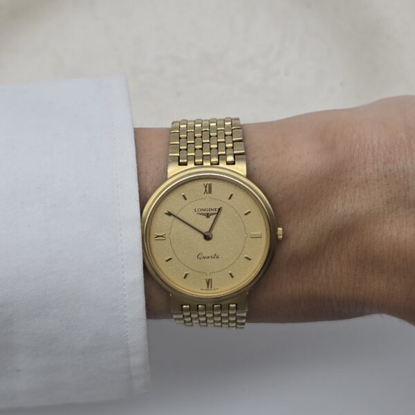 LONGINES - subtelny zegarek vintage na bransolecie nadgarstek