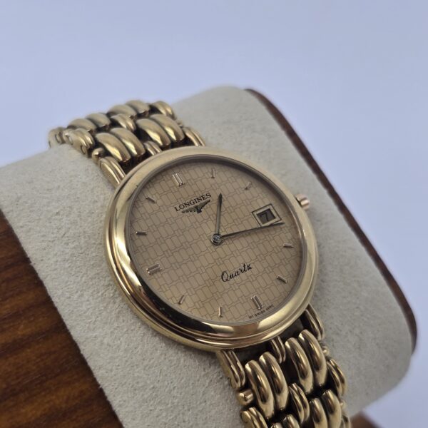 LONGINES - elegancki zegarek vintage z ozdobną bransoletą stojak