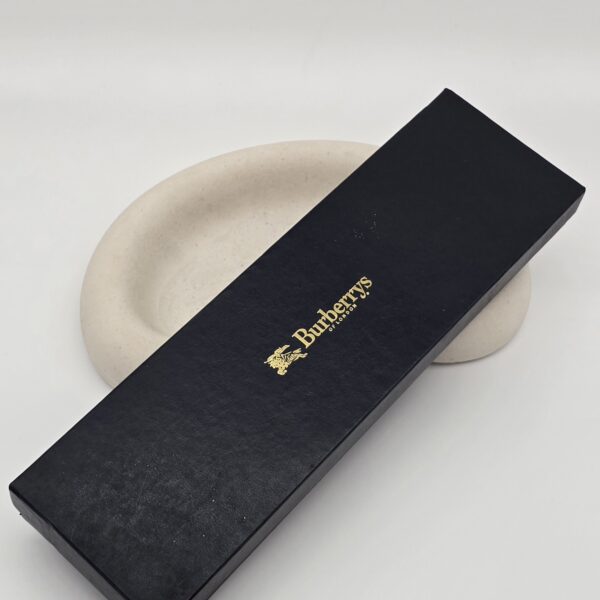 BURBERRY - elegancki zegarek vintage z tarczą z masy perłowej pudełko