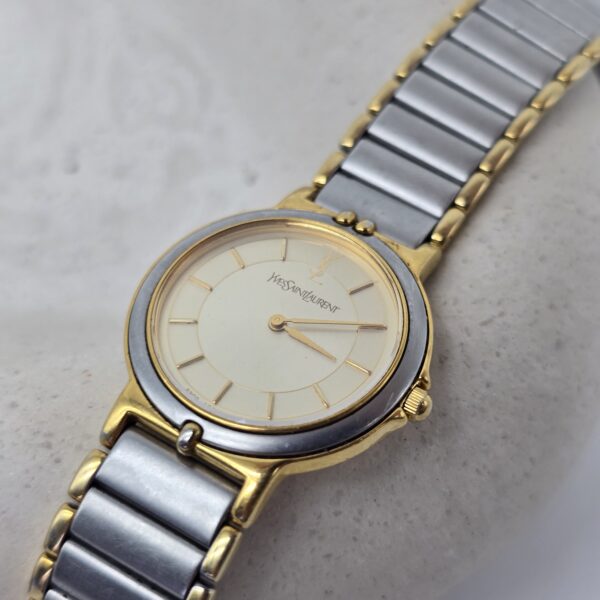 YSL - zegarek vintage na bransolecie, lata 90. dodatek