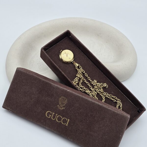 GUCCI Sherry Line - elegancki zegarek vintage w wersji naszyjnika