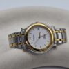 BURBERRY - klasyczny zegarek vintage w bikolorze z datownikiem