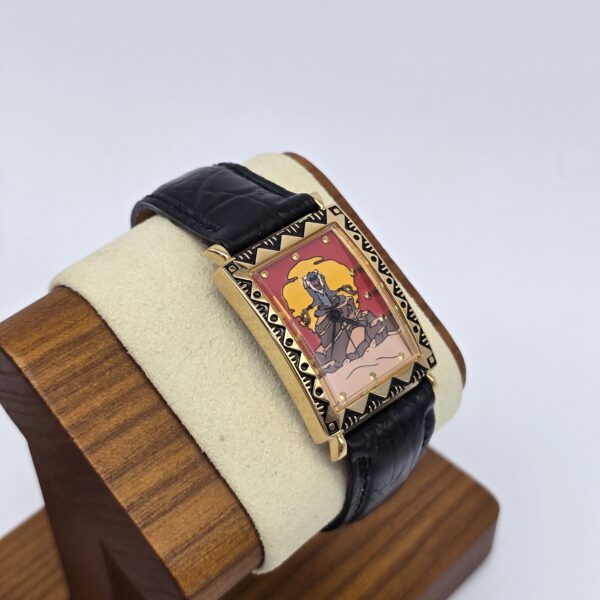 DISNEY The Lion King Series III - zegarek vintage na pasku, lata 90. stojak