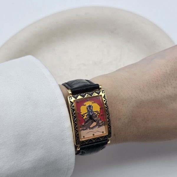DISNEY The Lion King Series III - zegarek vintage na pasku, lata 90. na sobie