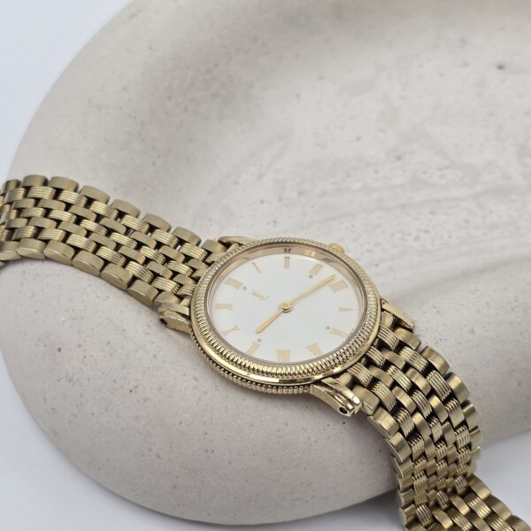 YSL - elegancki zegarek vintage z rzymskimi indeksami dodatek
