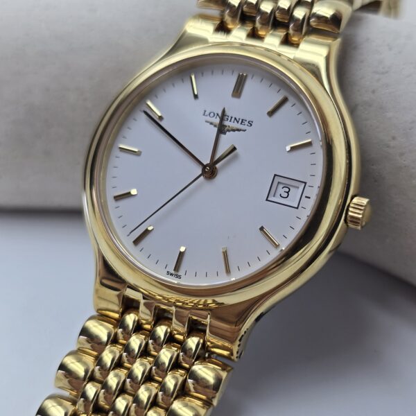 LONGINES Flagship - klasyczny zegarek vintage z datownikiem front