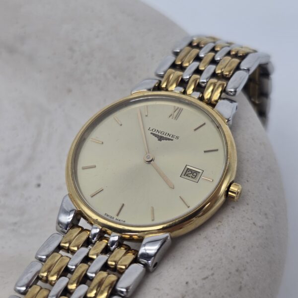 LONGINES Grande Classique - zegarek vintage w bikolorze z datownikiem