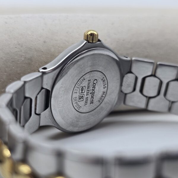 LONGINES Conquest - elegancki zegarek vintage na bransolecie tył