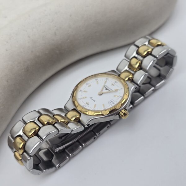 LONGINES Conquest - elegancki zegarek vintage na bransolecie koronka