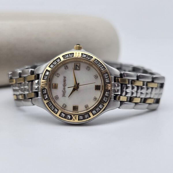 YVES SAINT LAURENT - zegarek vintage na bransolecie