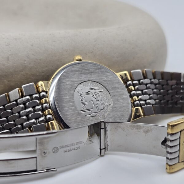 OMEGA De Ville - klasyczny zegarek vintage na bransolecie tył
