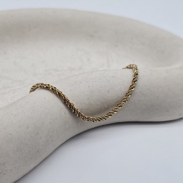 DIOR - minimalistyczna bransoletka vintage ze splotem typu rope