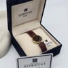 GIVENCHY Depose - elegancki zegarek vintage z bordową tarczą