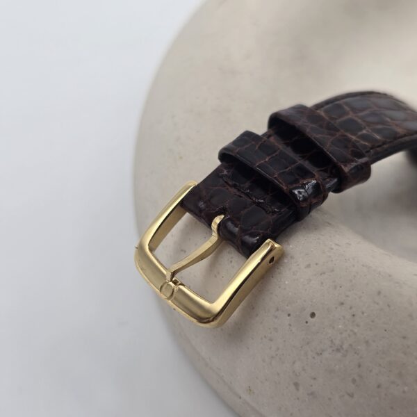OMEGA De Ville - elegancki zegarek vintage z datownikiem, lata 90. zapięcie