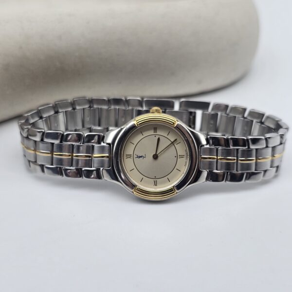 YSL- zegarek vintage w bikolorze, lata 90.