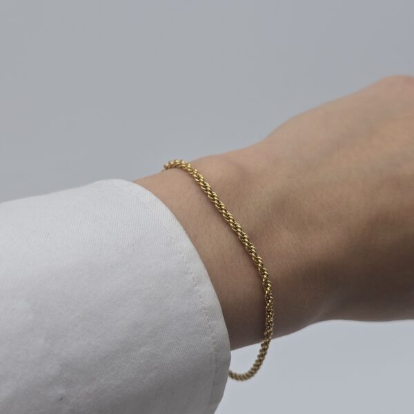 GIVENCHY - elegancka bransoletka vintage z motywem plecionymna sobie