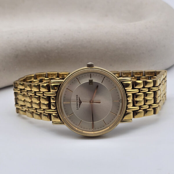 LONGINES - klasyczny zegarek vintage z liniowymi indeksami