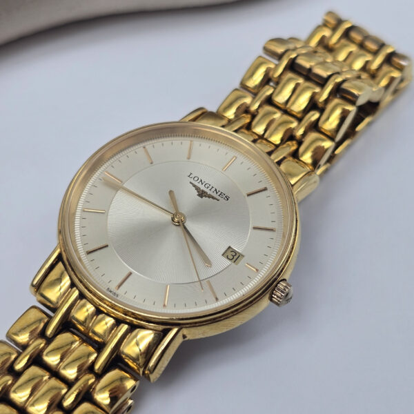 LONGINES - klasyczny zegarek vintage z liniowymi indeksami garcza