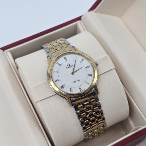 OMEGA De Ville - klasyczny zegarek vintage z rzymskimi indeksami