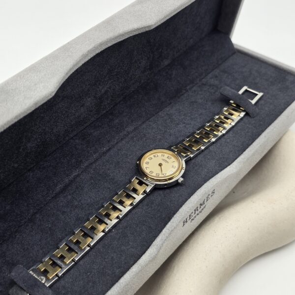 HERMES Clipper - elegancki zegarek vintage z datownikiem