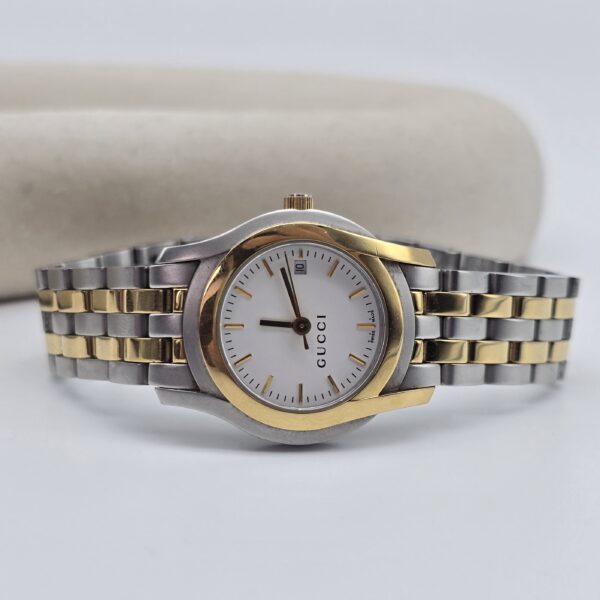GUCCI 5500L - klasyczny zegarek vintage w bikolorze