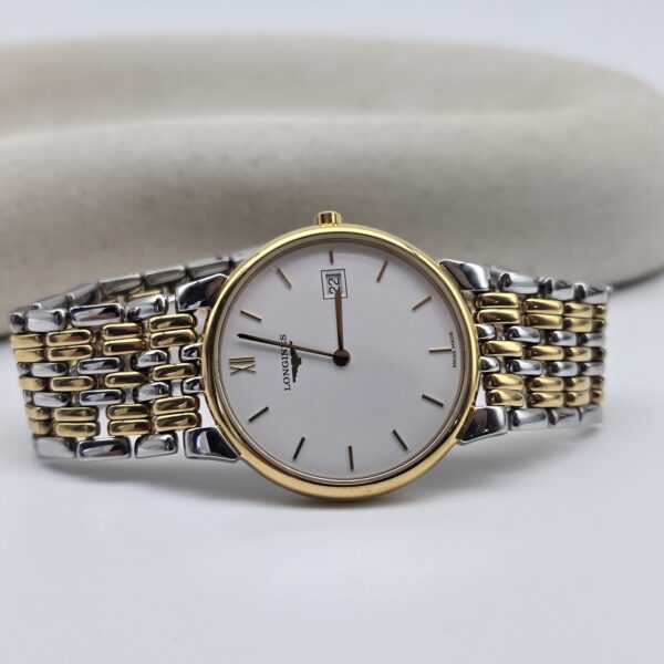 LONGINES La Grande Classique - elegancki zegarek vintage z datownikiem dodatkowe