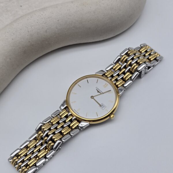 LONGINES La Grande Classique - elegancki zegarek vintage z datownikiem front