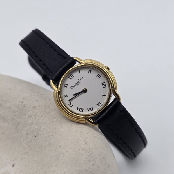 DIOR - klasyczny zegarek vintage z rzymskimi indeksami