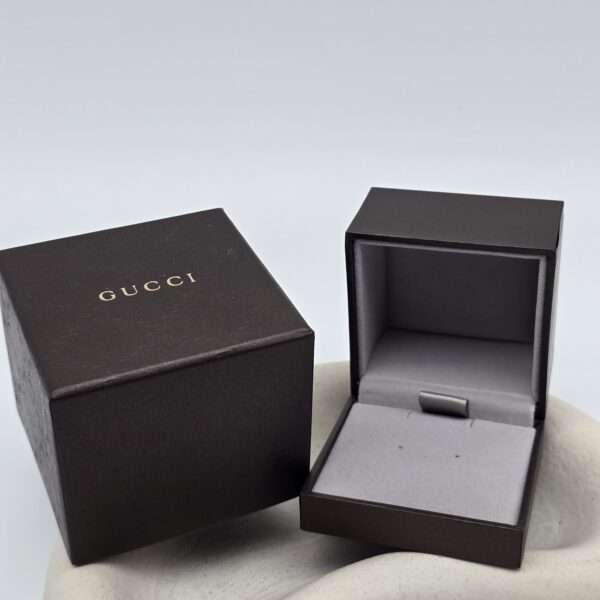 GUCCI GG Flower - eleganckie klipsy vintage w kształcie kwiatu pudełko