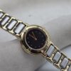 YSL - zegarek vintage na bransolecie z czarną tarczą, lata 90.