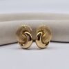 DIOR Love Knot - klipsy vintage w złotym kolorze