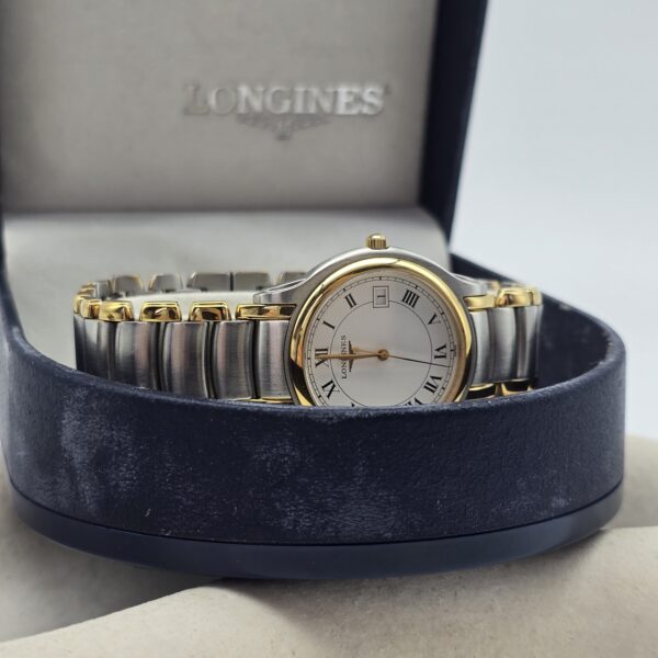LONGINES - zegarek vintage w bikolorze z rzymskimi indeksami